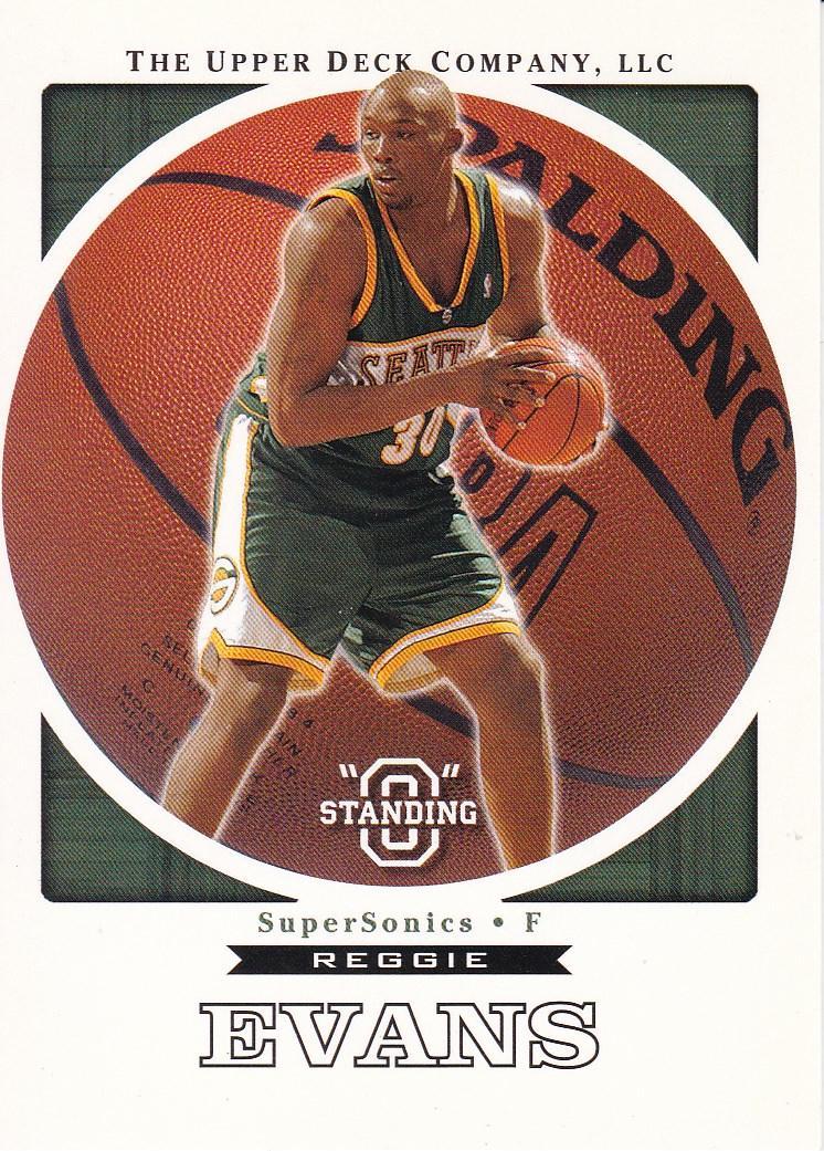 Reggie Evans Basketball Cards 2003 Upper Deck Standing O