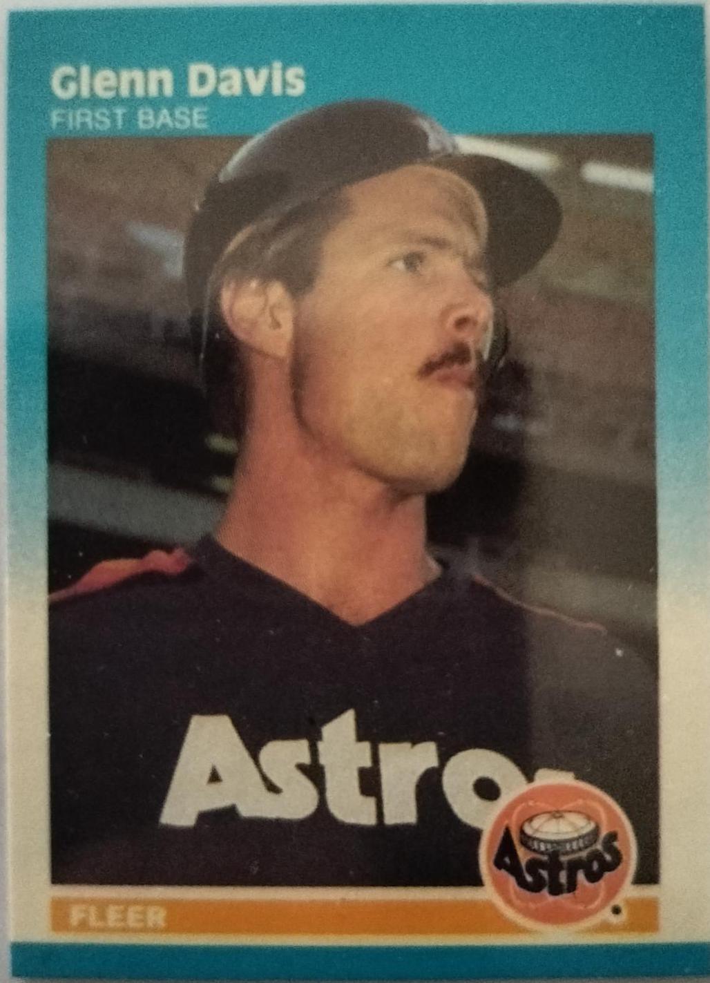 Glenn Davis #27 Baseball Cards 1987 Fleer Mini