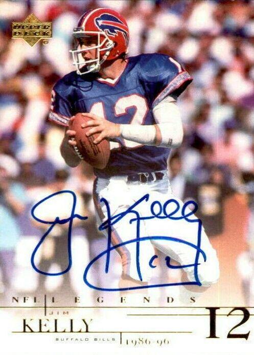 Jim Kelly Football Cards 2000 Upper Deck Legends Autographs