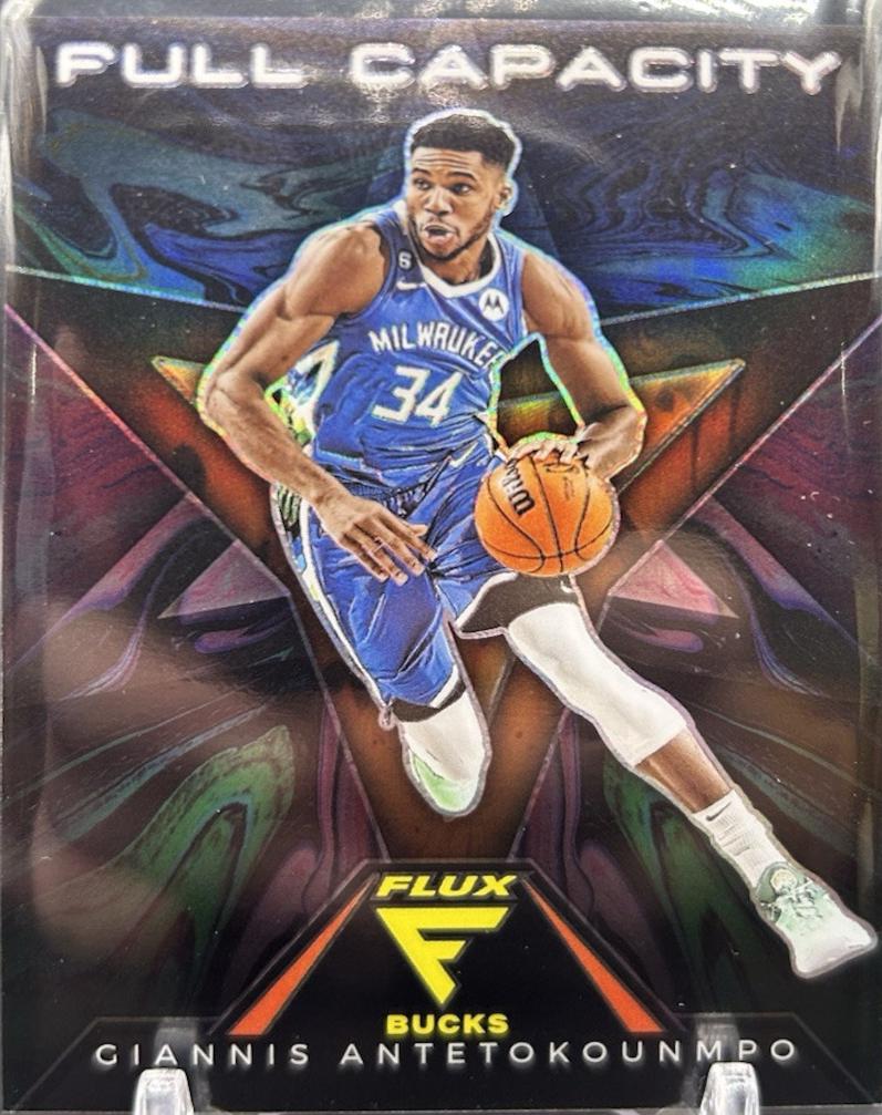 Giannis Antetokounmpo #4 Basketball Cards 2022 Panini Flux Full Capacity