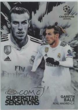 Gareth Bale #SS-GB Soccer Cards 2018 Topps Chrome UEFA Champions League Superstar Sensations