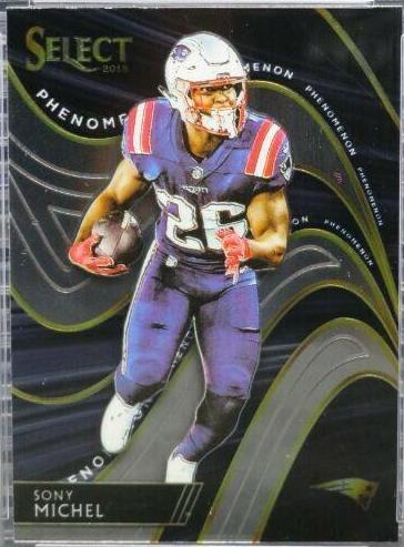 Sony Michel #PH-18 Football Cards 2018 Panini Select Phenomenon