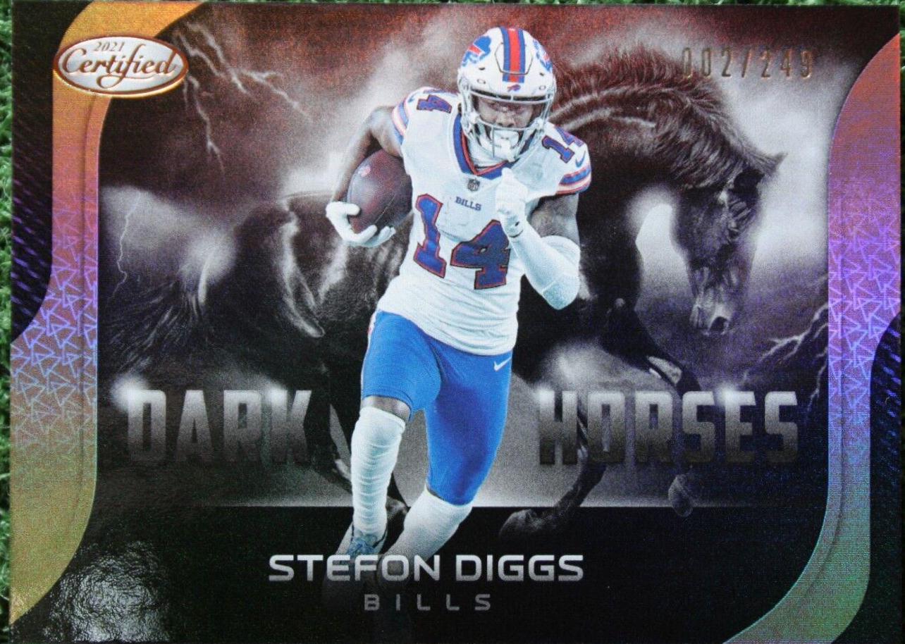 Stefon Diggs #DH-13 Football Cards 2021 Panini Certified Dark Horses
