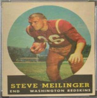 Steve Meilinger #33 Football Cards 1958 Topps