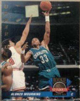 Alonzo Mourning #56 Basketball Cards 1992 Upper Deck International