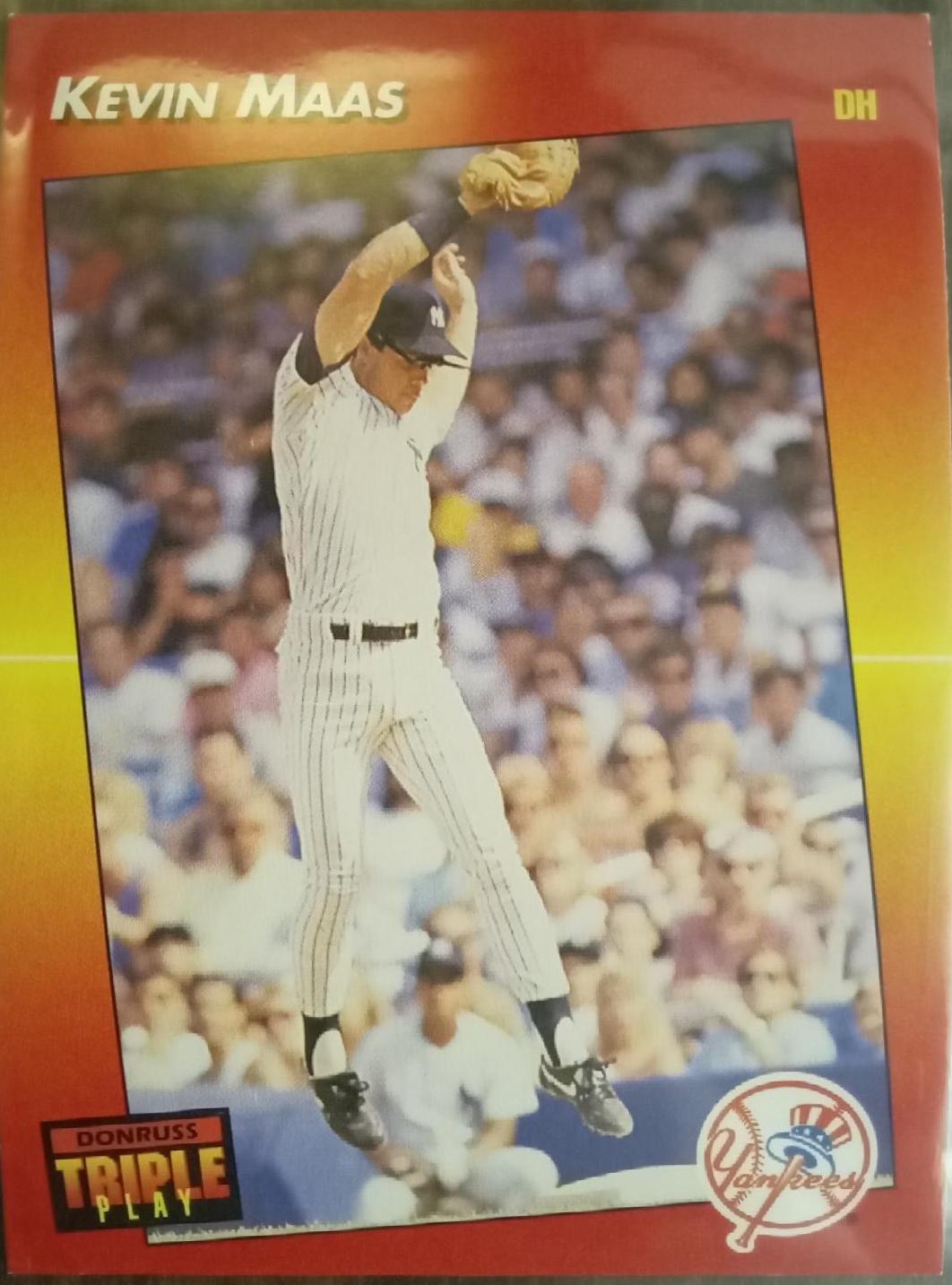 Kevin Maas #225 Baseball Cards 1992 Panini Donruss Triple Play