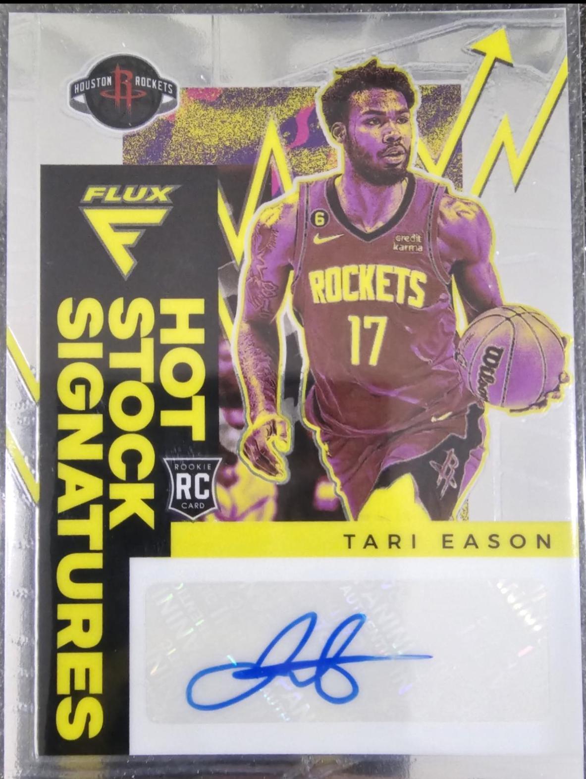 TARI EASON #HSS-TES Basketball Cards 2022 Panini Flux Hot Stock Signatures