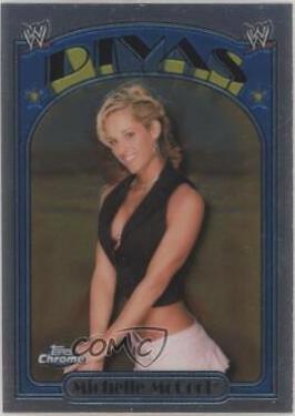 Michelle McCool #62 Wrestling Cards 2007 Topps Heritage II Chrome WWE