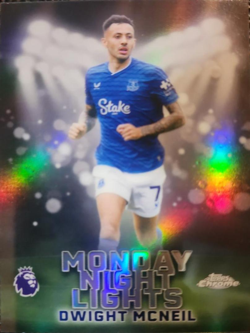 Dwight McNeil #MNL-25 2025 Topps Chrome Premier League Monday Night Lights