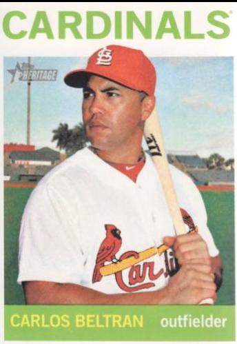 Carlos Beltran #40 Baseball Cards 2013 Topps Heritage