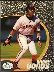 Barry Bonds [Pattern 64] #3 Baseball Cards 1998 Topps Tek Prices