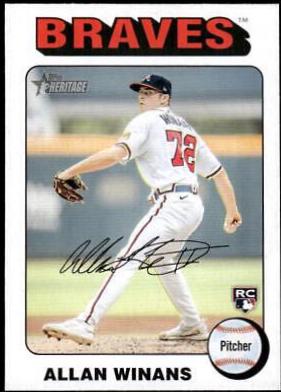 Allan Winans #432 Baseball Cards 2024 Topps Heritage Mini