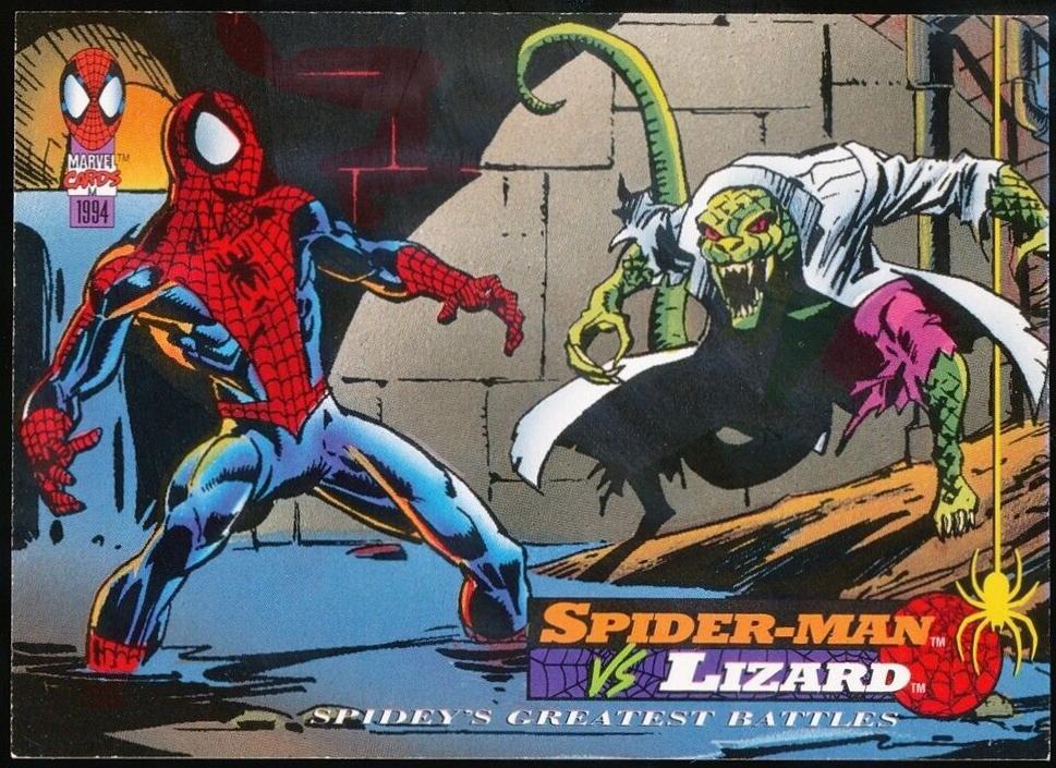Spider-Man vs. the Lizard #102 Marvel 1994 Fleer Amazing Spider-Man