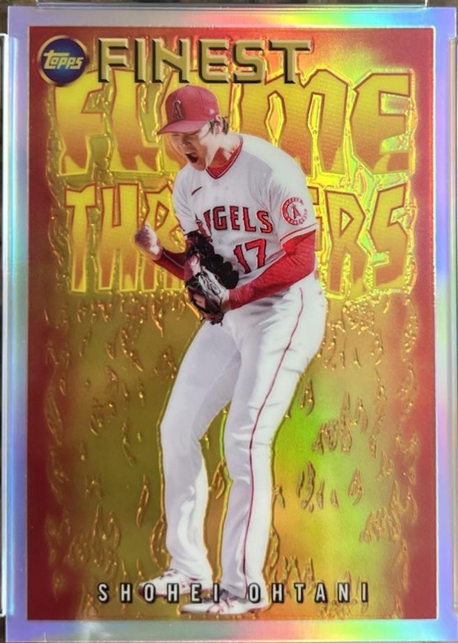 Shohei Ohtani #FT-7 Baseball Cards 2022 Topps Finest Flashback Flame Throwers