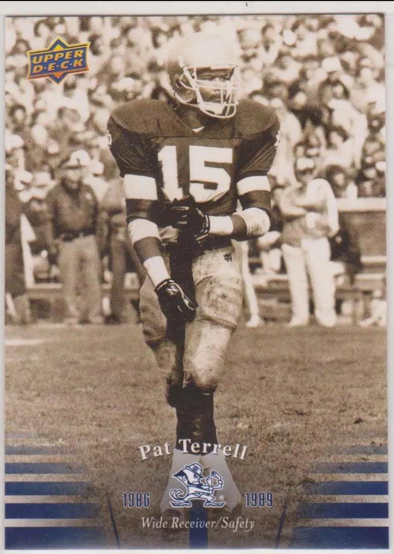 Pat Terrell #47 Football Cards 2013 Upper Deck Notre Dame