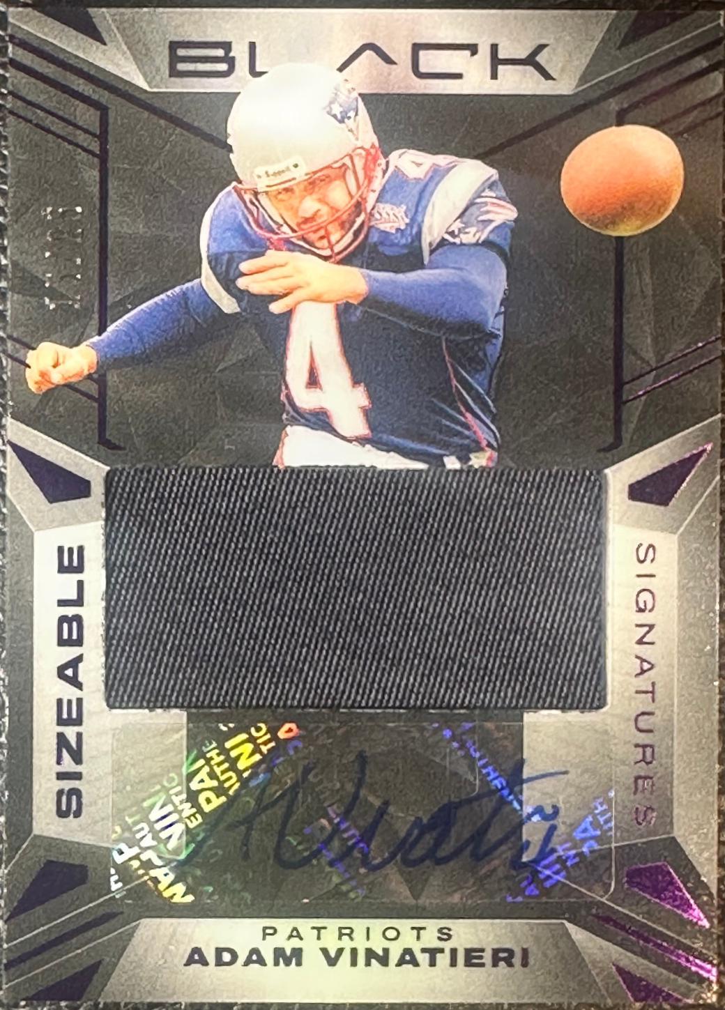 Adam Vinatieri #18 Football Cards 2024 Panini Black Sizeable Signatures Jersey