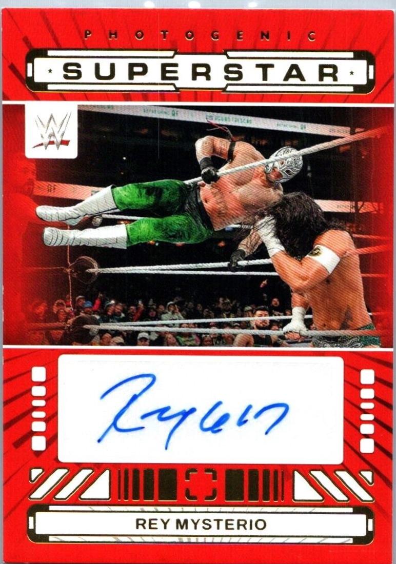 Rey Mysterio #9 Wrestling Cards 2024 Panini PhotoGenic WWE Superstar Signature