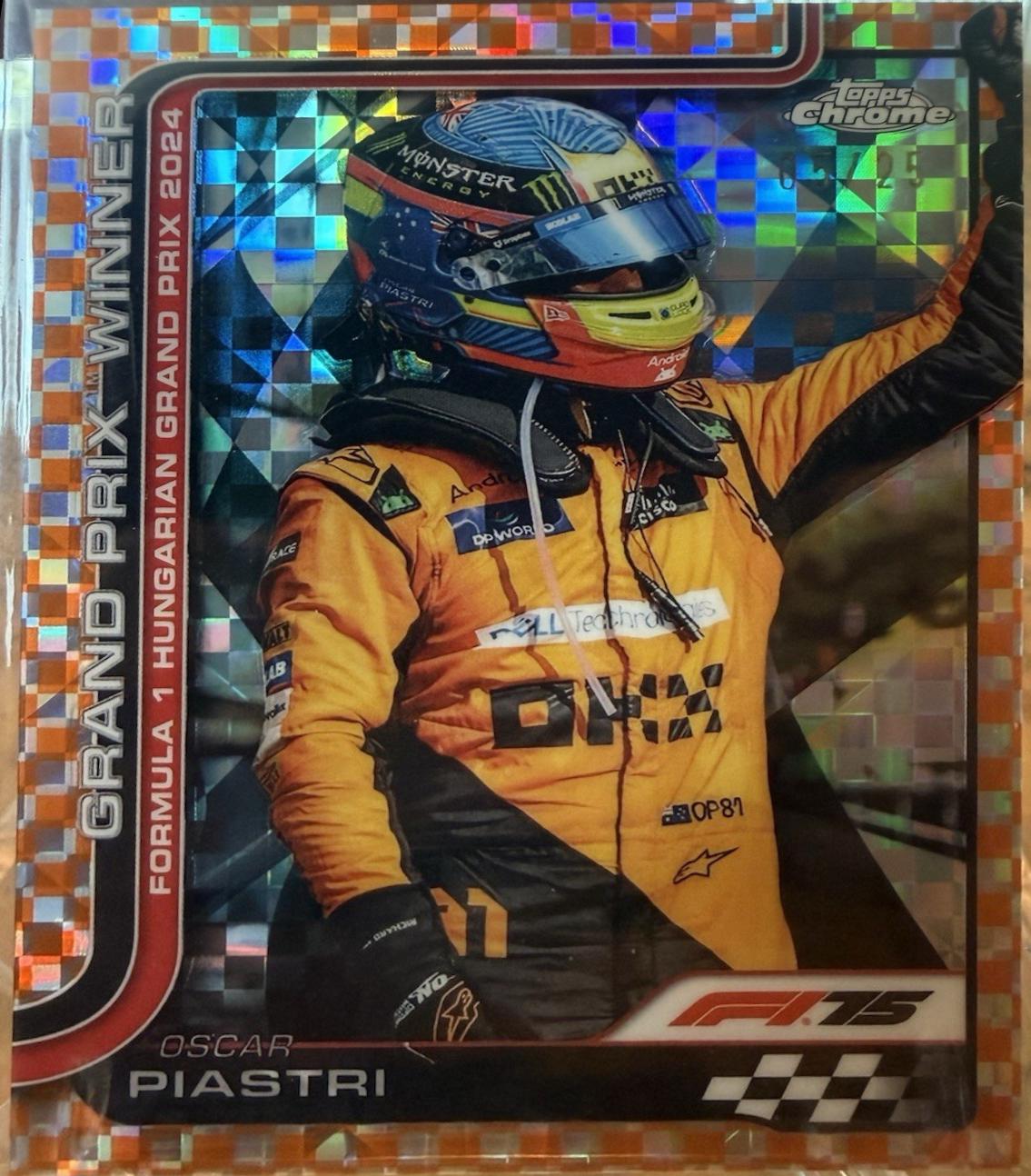 Oscar Piastri [Orange Refractor] #105