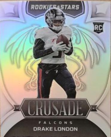 Drake London #CR-17 Football Cards 2022 Panini Rookies & Stars Crusade