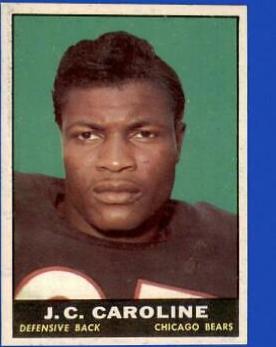 J.C. Caroline #17 Football Cards 1961 Topps