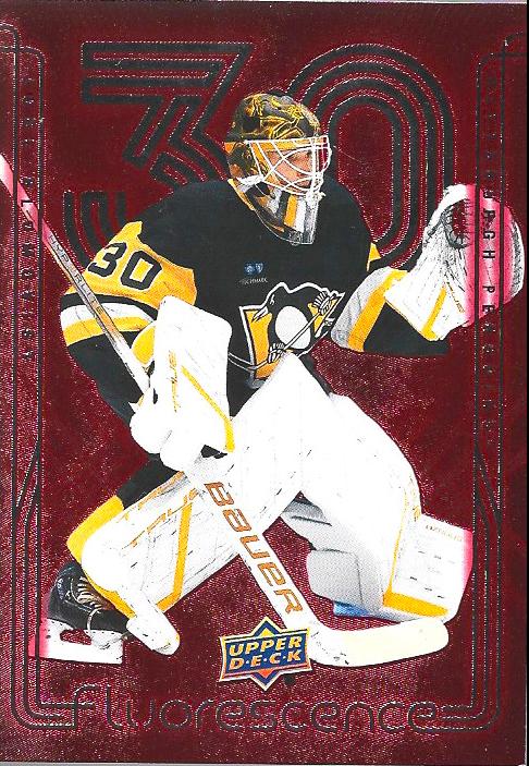 Joel Blomqvist #F-25 Hockey Cards 2024 Upper Deck Flurorescence Red