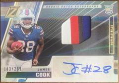 James Cook [Patch Autograph] #215 Prices | 2022 Panini Zenith