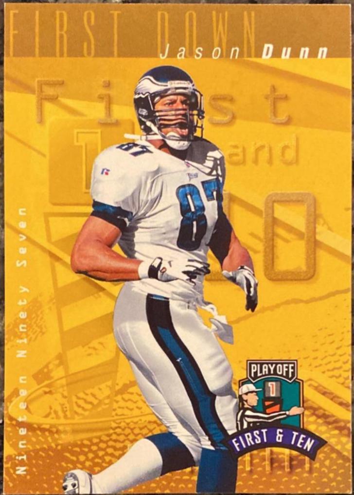 Jason Dunn #3 Football Cards 1997 Playoff 1st & 10