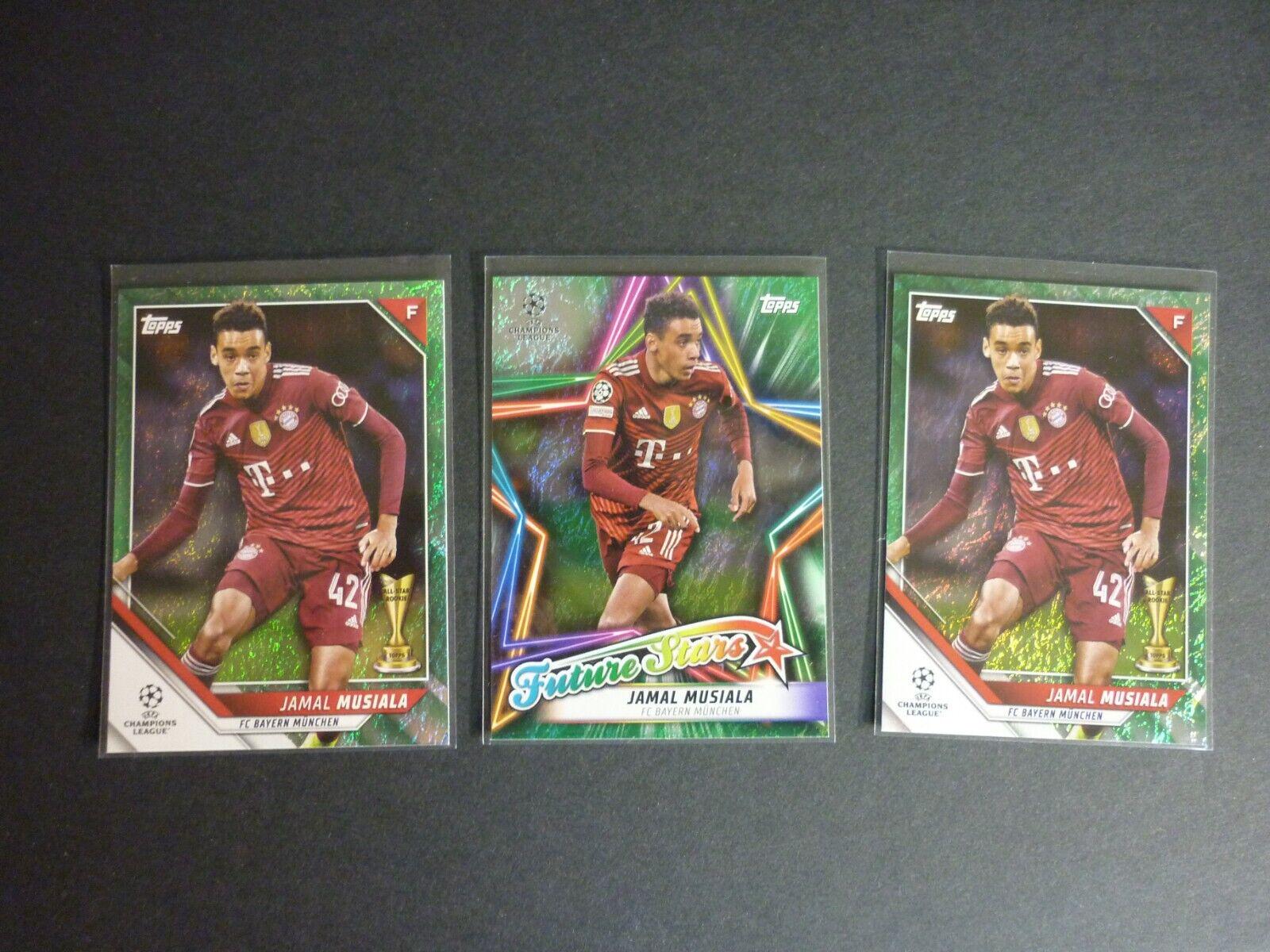 Jamal Musiala #51 Soccer Cards 2021 Topps UEFA Champions League Jade