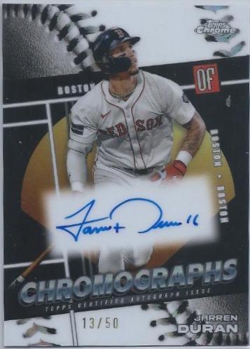 Jarren Duran #CHR-JD 2025 Topps Chrome Chromographs Baseball
