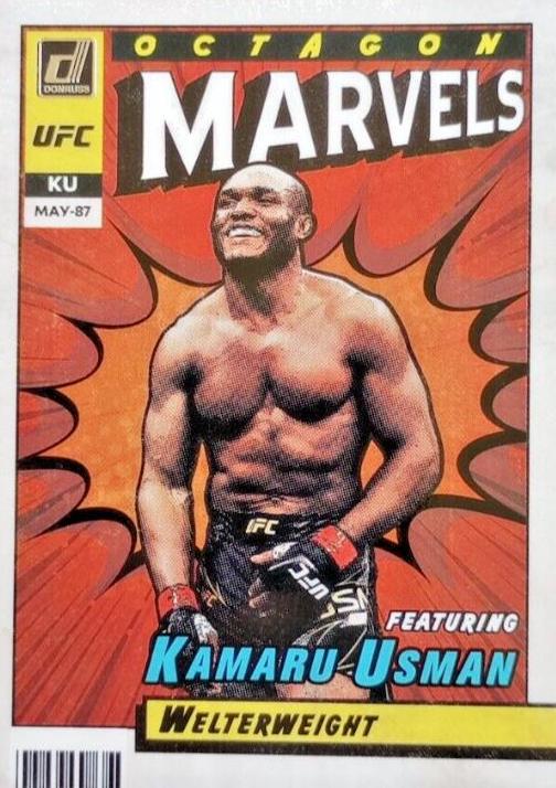 Kamaru Usman #12 Ufc Cards 2022 Panini Donruss UFC Octagon Marvels