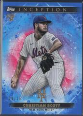 Christian Scott [Blue] #91 Baseball Cards 2024 Topps Inception Prices