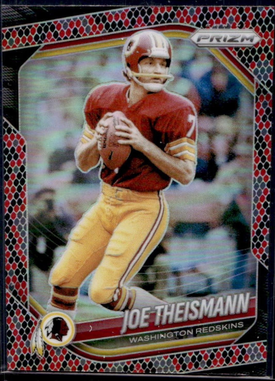 Joe Theismann [Black Red Checker] #284