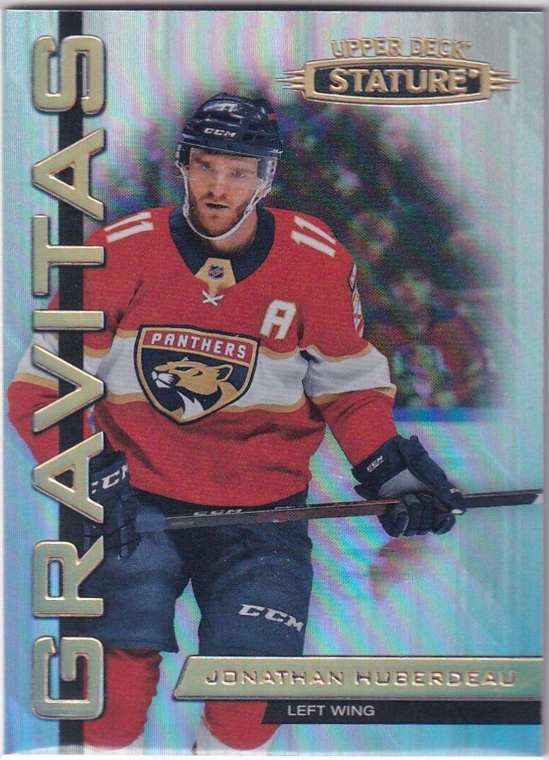 Jonathan Huberdeau #G-14 Hockey Cards 2021 Upper Deck Stature Gravitas