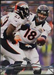 Peyton Manning #18 Football Cards 2013 Topps Prime