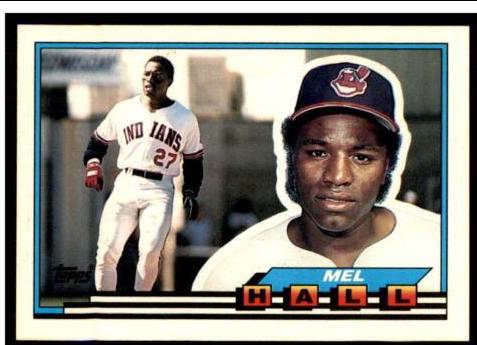 Mel Hall #13 Baseball Cards 1989 Topps Big