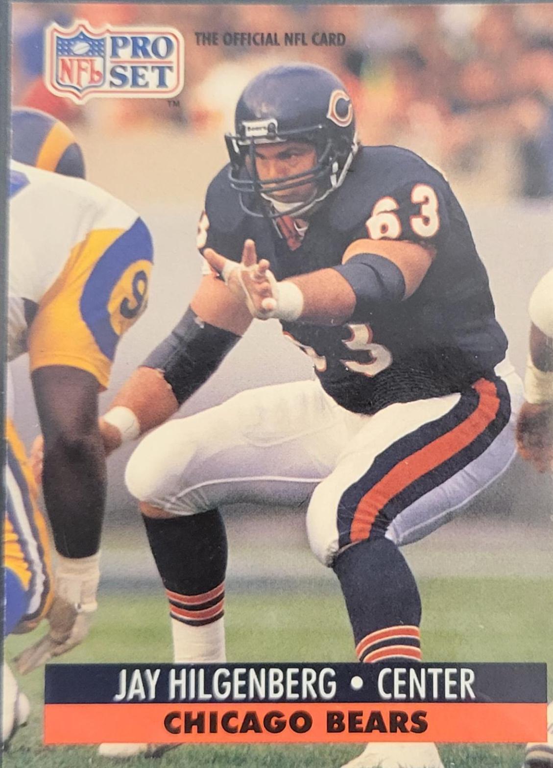 Jay Hilgenberg #456 Football Cards 1991 Pro Set