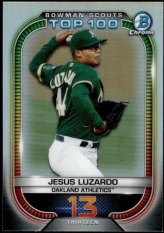 Jesus Luzardo #BTP-13 Baseball Cards 2021 Bowman Scout’s Top 100
