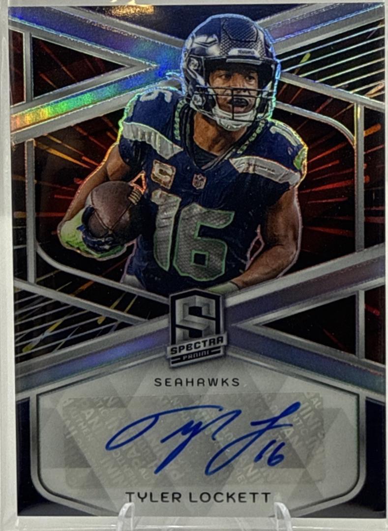 Tyler Lockett [Hyper] #SIG-TLT Prices | 2024 Panini Spectra Signature ...