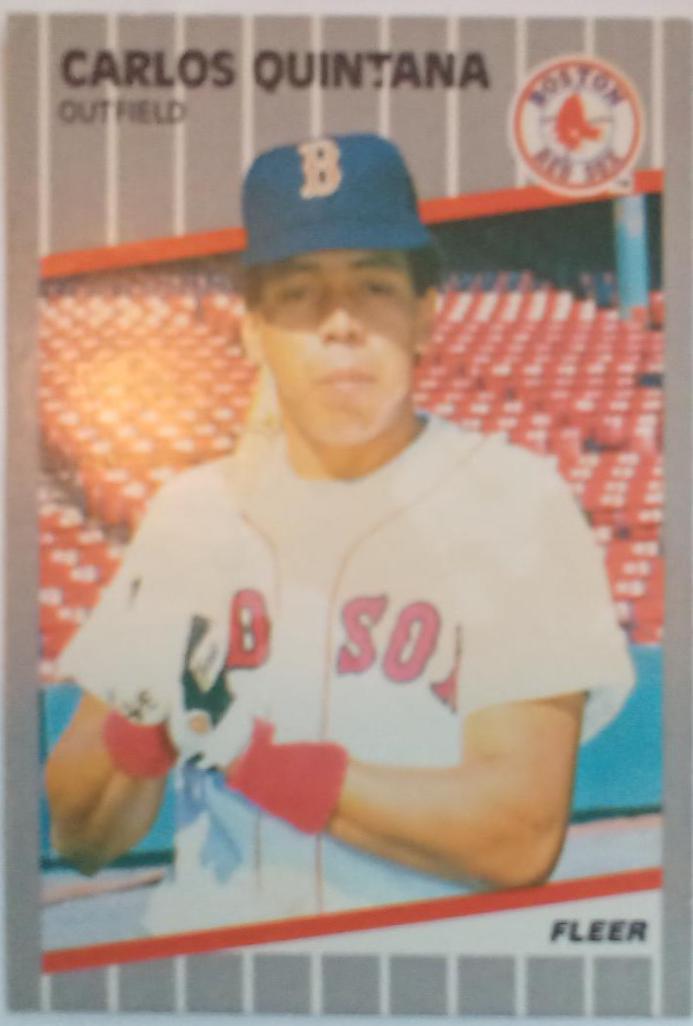 Carlos Quintana #95 Baseball Cards 1989 Fleer