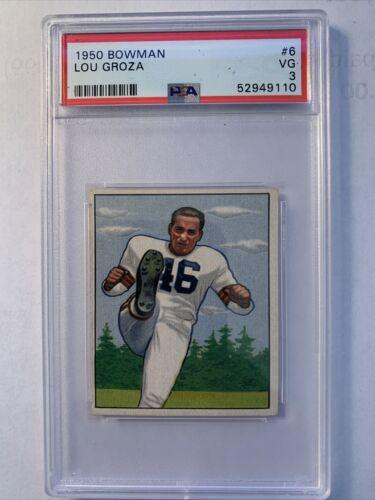 Lou Groza #6 Football Cards 1950 Bowman