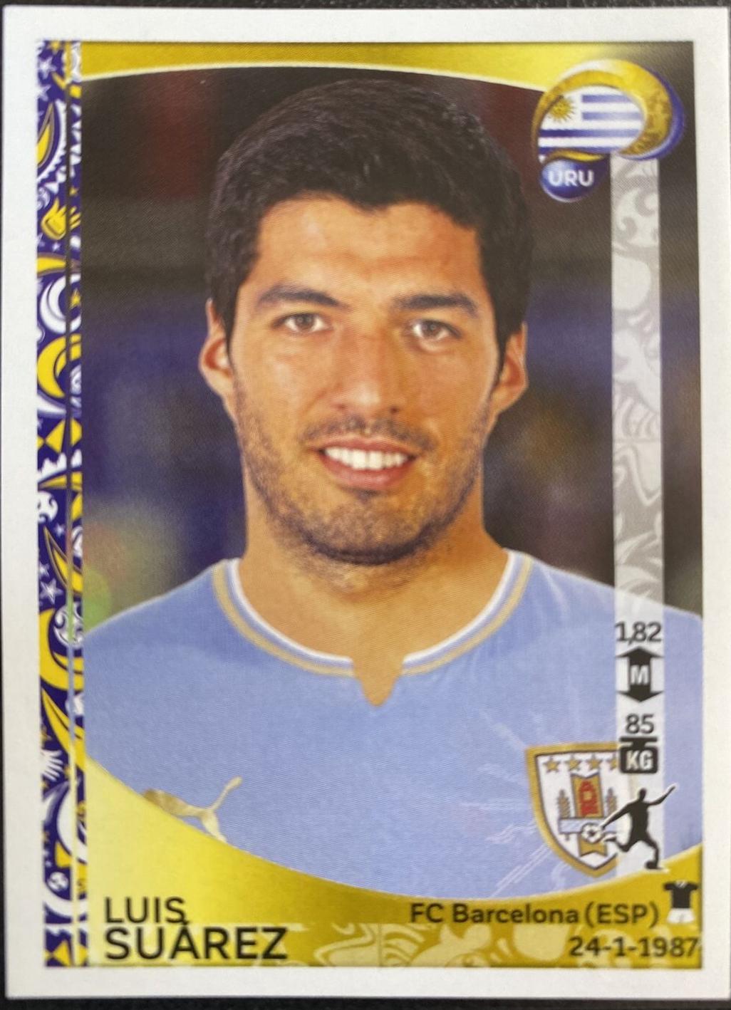 Luis Suarez #253 2016 Panini Copa America Centenario Sticker Soccer