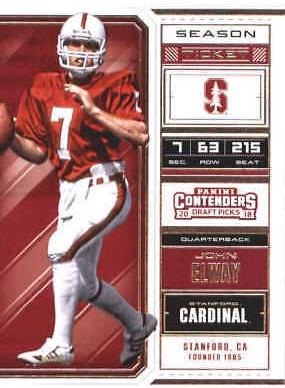 John Elway #53 2018 Panini Contenders Draft Picks Football