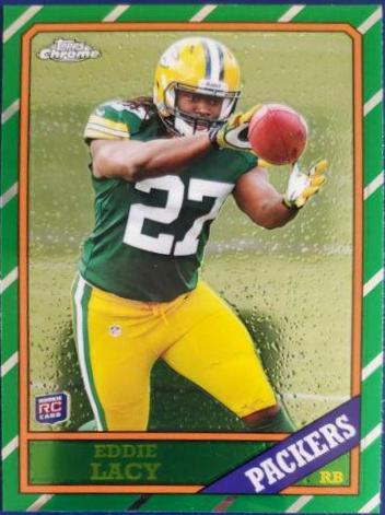 Eddie Lacy #8 Football Cards 2013 Topps Chrome 1986 Insert