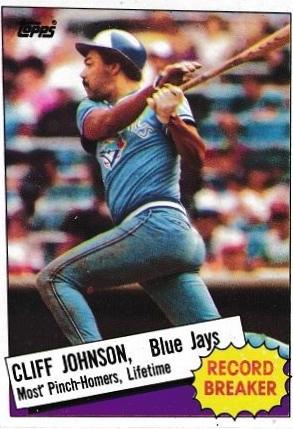 Cliff Johnson #4 Baseball Cards 1985 Topps