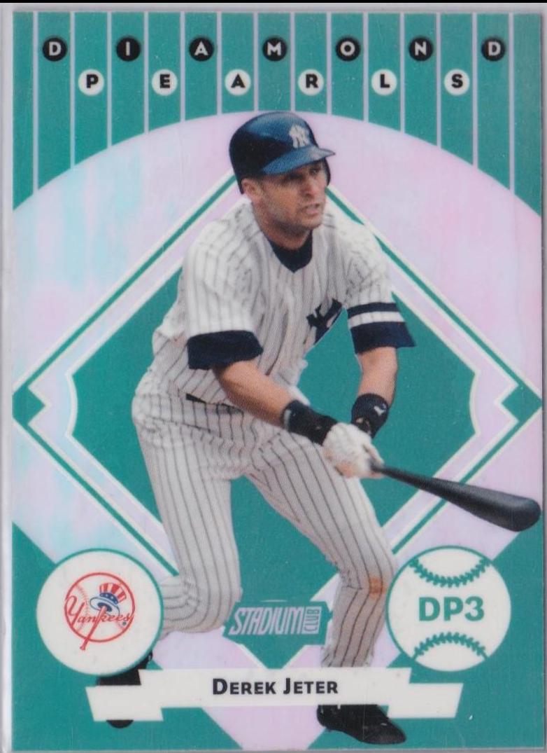 Derek Jeter #DP3 Baseball Cards 2001 Stadium Club Diamond Pearls