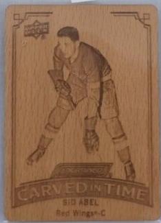 Sid Abel #CT-16 Hockey Cards 2023 Upper Deck Engrained Carved in Time