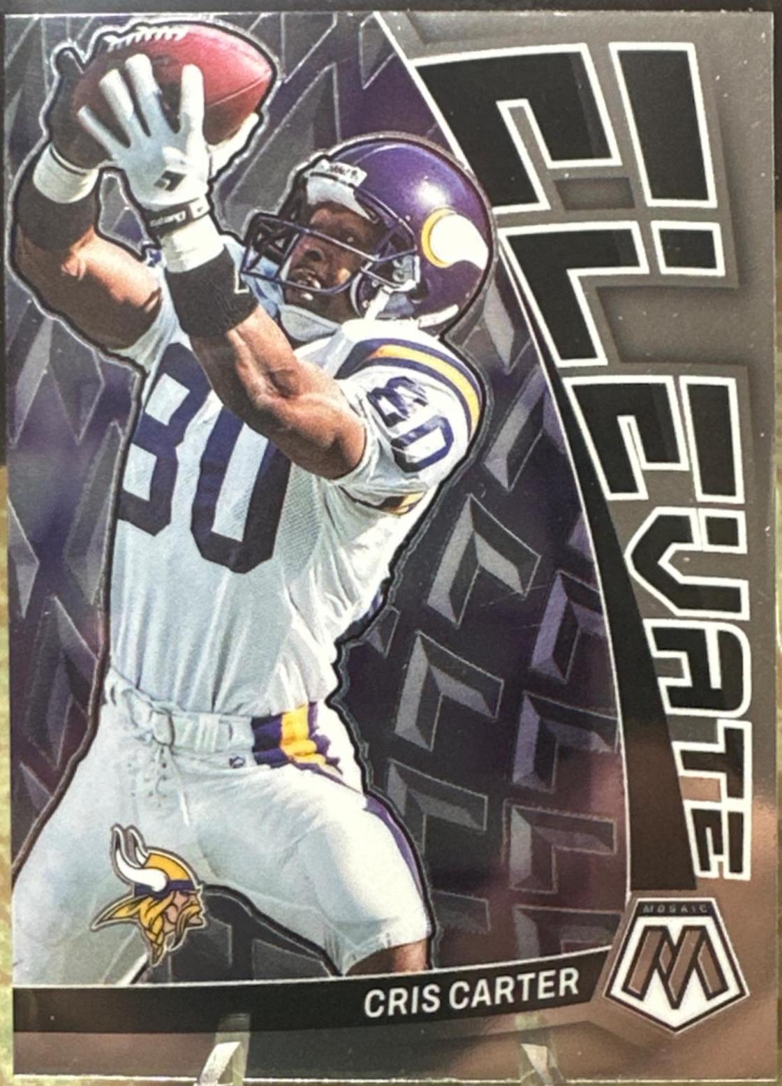 Cris Carter #E-CC Football Cards 2023 Panini Mosaic Elevate