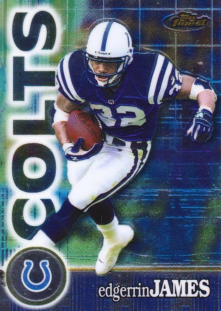 Edgerrin James #22 Football Cards 2000 Topps Finest
