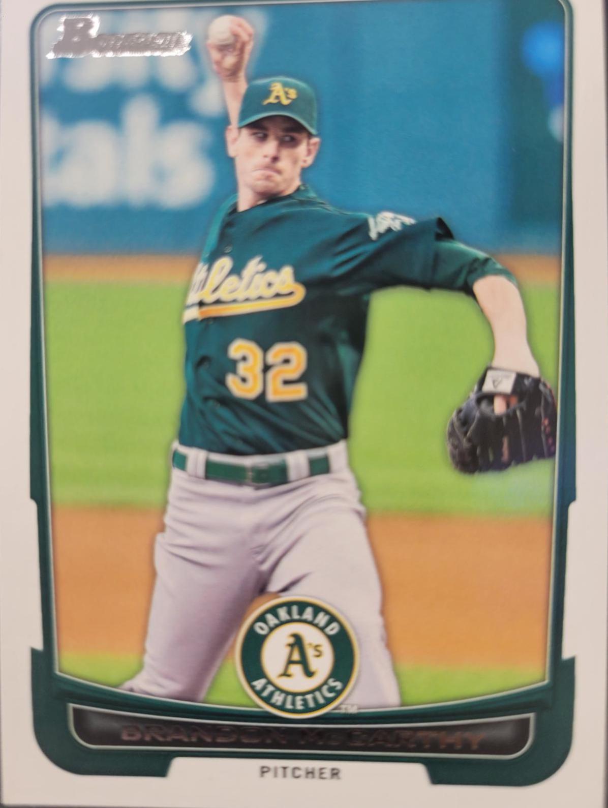 Brandon McCarthy #15 Baseball Cards 2012 Bowman