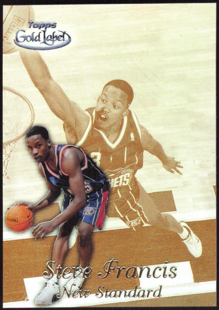 Steve Francis #NS9 Basketball Cards 1999 Topps Gold Label New Standard